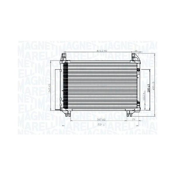 Magneti Marelli Condensatore Aria Condizionata 524X318X16 Per Toyota Verso S Yaris Urban-image