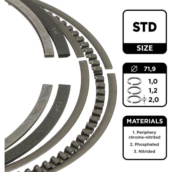 Et Engineteam R1012000 Set Di Fasce Elastiche Fasce Elastiche Per Ford Fiesta Mk6 Hatchback (JA8, JR8) Focus Iii Turnier Focus Iii Mondeo V Station Wagon (Cf) C-Max Ii-image