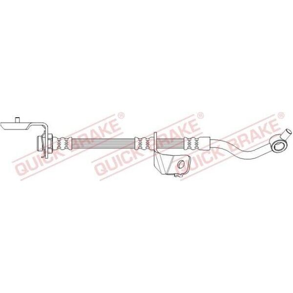 Quick Brake 50.720 Tubo Freno Anteriore Destro Per Hyundai Ix35 (Lm, El, Elh) Per Kia Sportage (Sl)-image