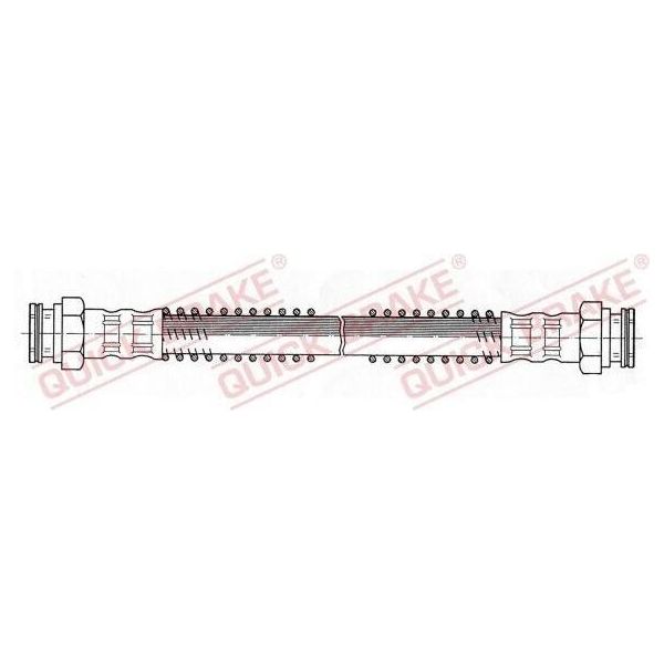 Quick Brake 22.512 Tubo Freno Posteriore Destro Adatto A Peugeot 306 Hatchback (7A, 7C, N3, N5) 306 Cabrio (7D, N3, N5) 306 Break (7E, N3, N5)-image