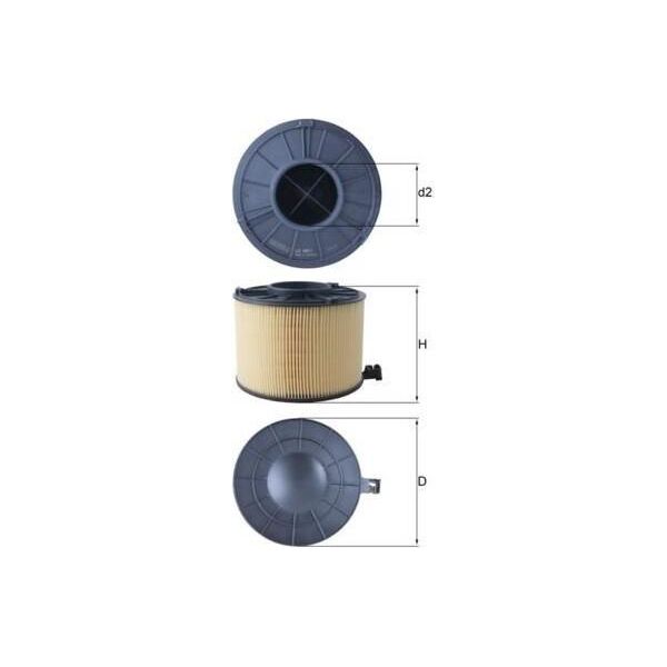 Mahle Lx 4411 - Filtro Aria Oe 8W0133843B Per A5 (F5), A4 (8W)-image