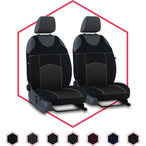 Coprisedili Auto Coprisedili Universali Per Renault Megane Ii Nero Anteriore Auto 1+1-image