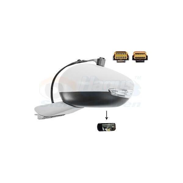 Van Wezel 4082817 - Oe 1612167580 Specchio Esterno, Sinistro Per 508 (8D), 508 (8E)-image