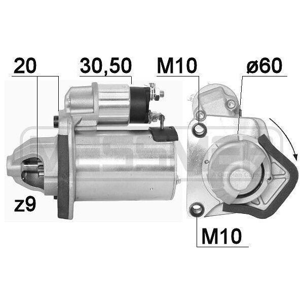 Era 220895A - Motorino Di Avviamento Oe M0T37871 Per Micra Iv (K13), Note (E12)-image