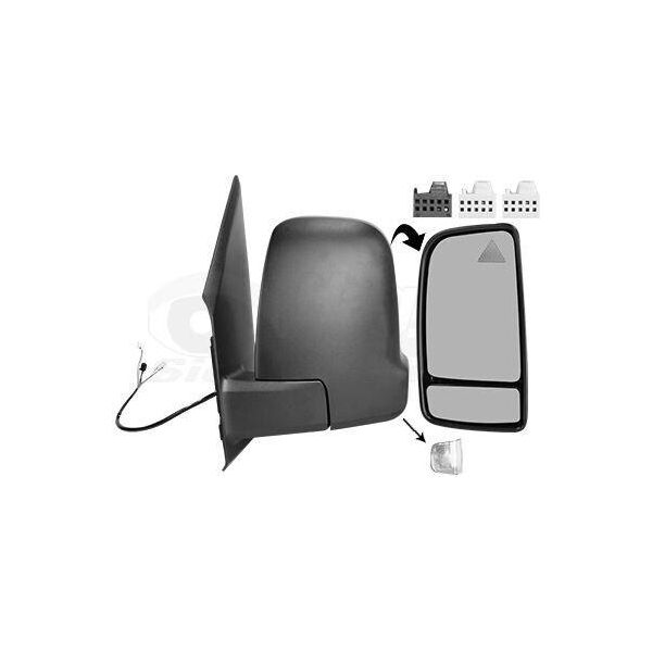 Van Wezel 2973825 - Oe 9105420100 Specchio Esterno, Sinistro Per Esprinter (B907, B910), Sprinter (W907, W910), Sprinter (W907), Sprinter (W910)-image