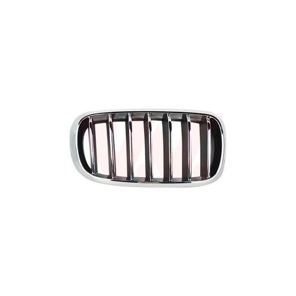 Van Wezel 0690514 Griglia Radiatore Griglia Anteriore Per Bmw X5 (F15, F85) Destra Cromata/Nera-image