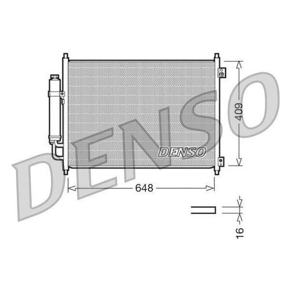 Denso DCN46001 - Oe 92100JG000 Condensatore Aria Condizionata Con Essiccatore Per X-Trail (T31), X-Trail (T32)-image