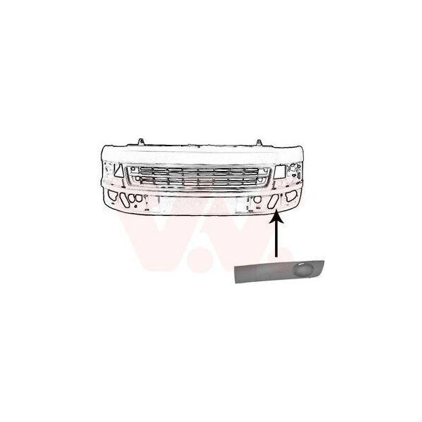 Van Wezel Griglia Paraurti Grigio Scuro Anteriore Sinistra (5790591) Per Vw Transporter-image