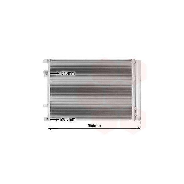 Van Wezel 83015708 Condensatore Climatizzatore Condensatore Climatizzatore Per Kia Rio Iv Hatchback (Yb, Sc, Fb) + Essiccatore-image