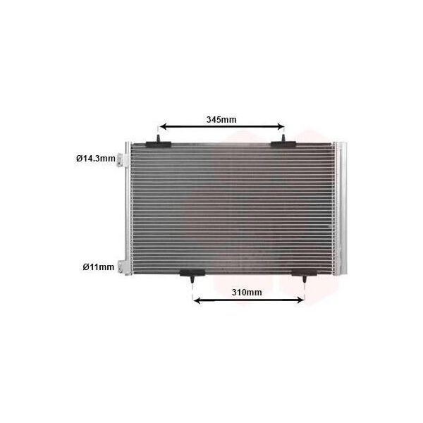 Van Wezel 09005290 Condensatore Climatizzatore Condensatore Climatizzatore Per CitroËN C-ElyséE Berlina +Essiccatore-image