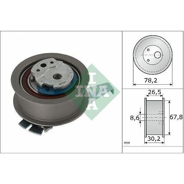 Ina 531 0962 10 Puleggia Tendicinghia Ø67,8 Mm Per Vw Passat Variant (3G5, CB5) Touran (5T1) Tiguan (AD1) Tiguan Allspace (BW2) T-Roc (A11) Arteon-image