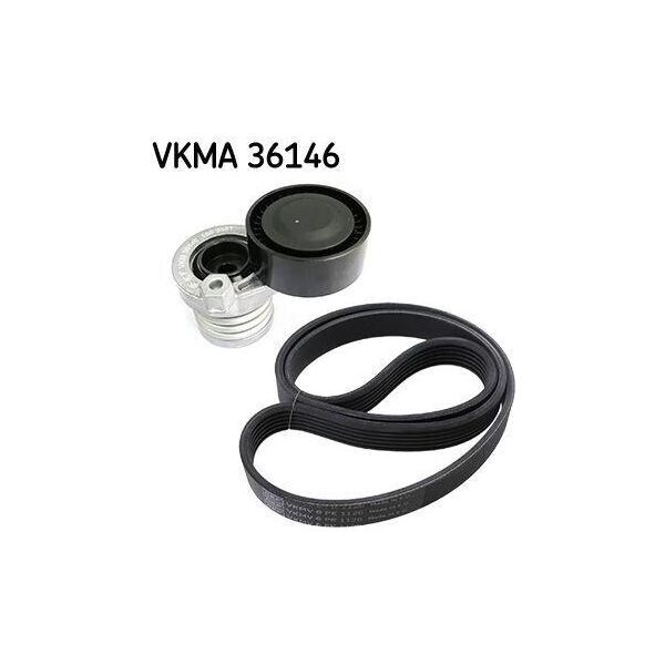 Skf Vkma 36146 Set Di Cinghie Trapezoidali Dentate Adatte Per MERCEDES-BENZ Classe B (W246, W242)-image