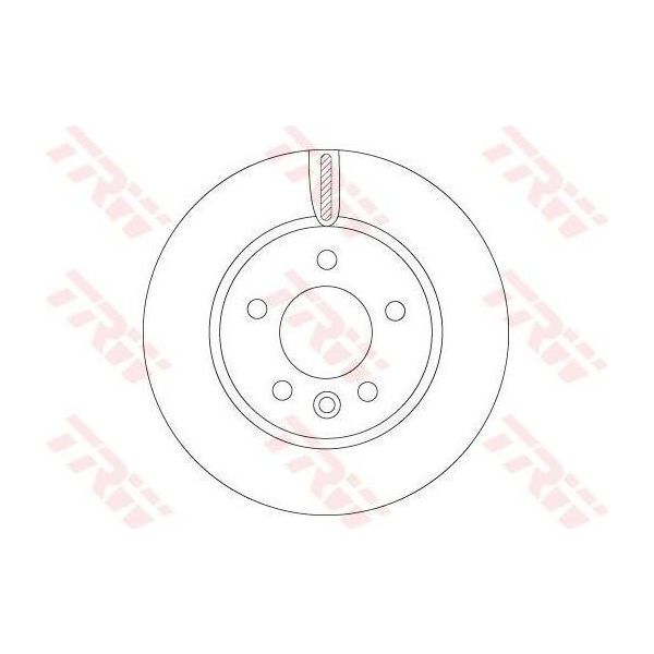 Trw DF6589S - Disco Freno Oe 2N0 615 301 A Per Crafter (Sx, Sy), Crafter (Sz), Grand California (Sc)-image