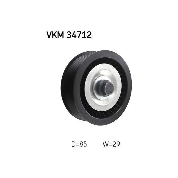 Skf Vkm 34712 - Puleggia Folle Oe 1717609, Cinghia A V Per Ranger (Tke), Transit, Transit V363-image