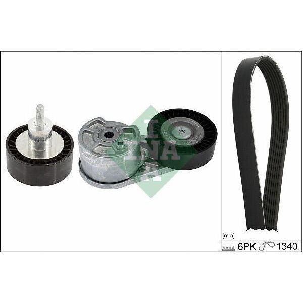 Ina 529 0551 10 Kit Cinghia Trapezoidale Dentata Per Ford Transit Mk7 Furgone (V363, Fcd, Fdd)-image