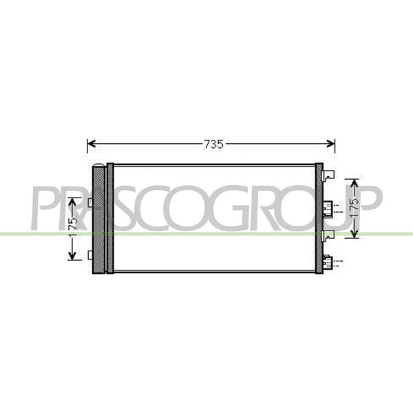 Prasco DA820C001 - Oe 8200880551 Condensatore Aria Condizionata Con Essiccatore Per Duster-image