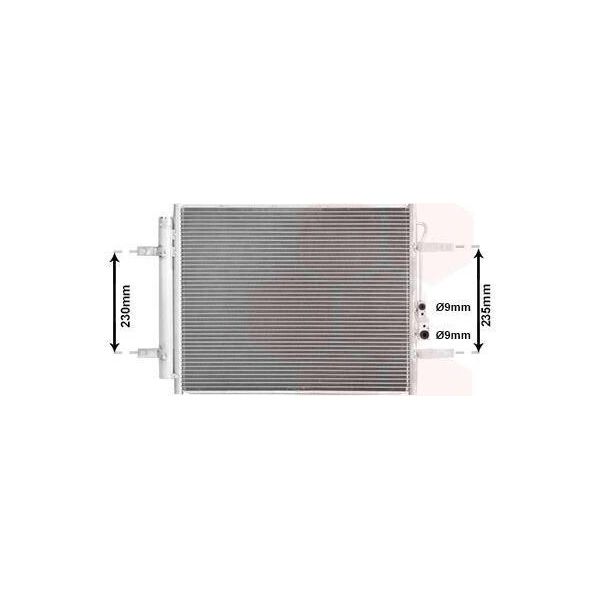 Van Wezel 82015720 Condensatore Climatizzatore Condensatore Climatizzatore Per Hyundai Ioniq (Ae) +Essiccatore-image