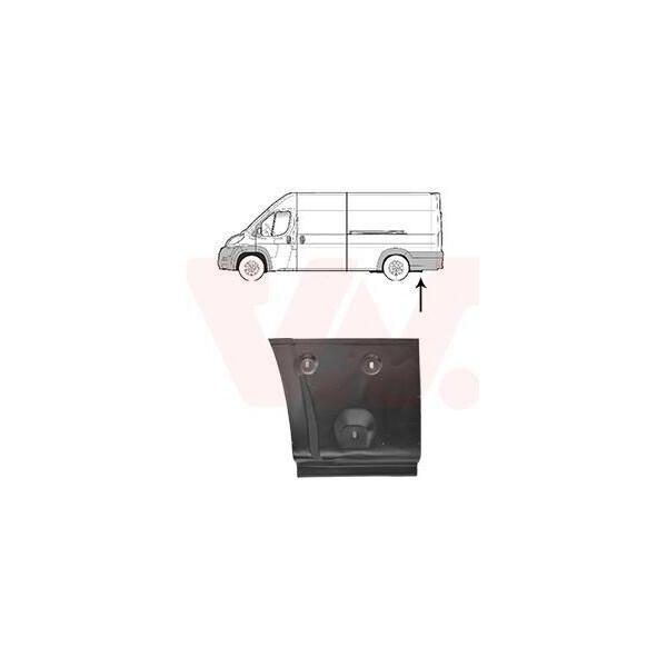 Van Wezel Lamiera Di Riparazione Per Parete Laterale Per Furgone Opel Movano C (U9) Per Furgone Fiat Ducato (250, 290) Ducato Bus (250, 290) Per CitroËN-image