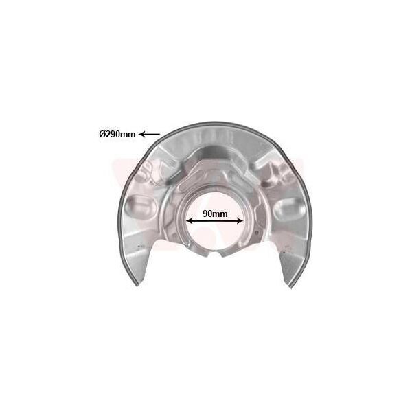 Van Wezel 5393371 - Oe 4778212240 Piastra Di Ancoraggio, Asse Anteriore Sinistro Per Corolla (E12), Corolla Verso (E12)-image