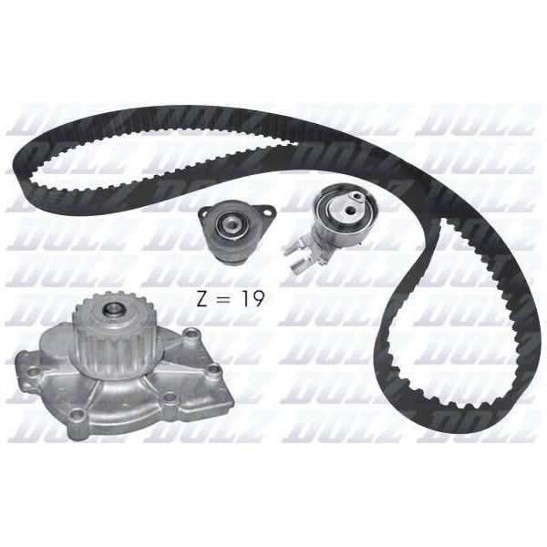 Dolz KD164 Set Cinghia Di Distribuzione + Pompa Dell'acqua Per Ford Mondeo Iv Turnier (BA7) Focus Ii Hatchback (Da, Hcp, Dp) S-MAX (WA6) Kuga I Mondeo Iv (BA7)-image