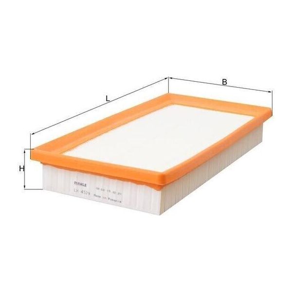 Mahle Lx 4529 - Filtro Aria Oe 1780177050 Per Es (A10, H10, Z10), Ux (AA1, AH1, MA1), Corolla (E21), Highlander, Rav 4 V (A5), C-HR (X1), Camry (V7)-image