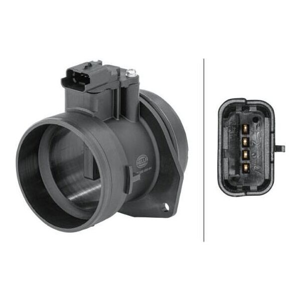 Hella 8ET 358 095-641 - Sensore Di Flusso D'aria Di Massa Oe 1920 Rl Per C4 G-Picasso Ii (Da, De), C4 Ii (Nc), C4 Picasso Ii, C4 Spacetourer (3D), C5 Iii (Rd), C5 Iii (Rw), C8 (Ea, Eb), DS4, DS5, C4 (3A, 3E), Jumpy (VF7), DS5 (Kf), Scudo, 3008 (0U), 308 Ii, 308 Sw Ii, 407, 407 Sw (6D, 6E), 5008 I, 508 (8D), 508 (8E), 807 (Eb), Expert (Vf), Expert Tepee (VF3X)-image