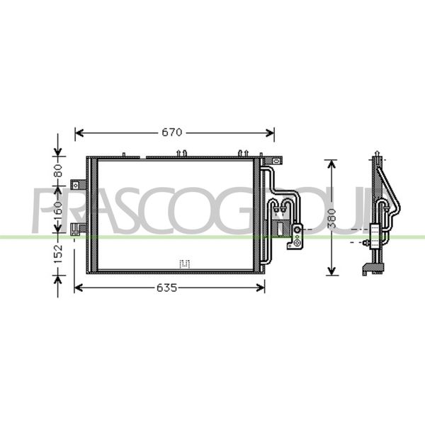 Prasco OP030C002 - Oe 1850072 Klimakondensator Per Combo, Combo Tour, Corsa C (X01)-image