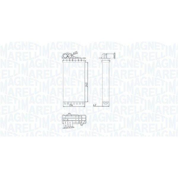 Magneti Marelli 350218436000 - Oe 6448L0 Scambiatore Di Calore, Riscaldatore Per Xsara, C3 I (Fc, Fn), 307, 307 Cc (3B), 307 Sw (3H), 206+, 206 Van, 206 Sw (2E/K), 206 (2E/K), 206 (2A/C), 206 Cc (2D)-image