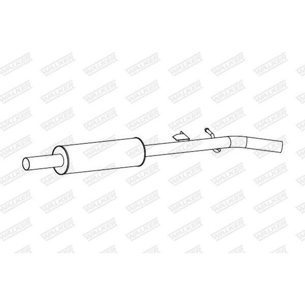 Walker 24309 - Silenziatore Centrale Oe 200108306R Per Clio Iv-image