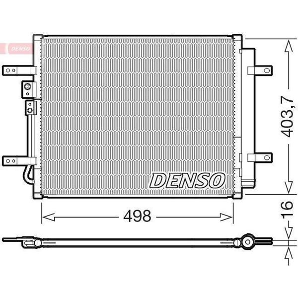 Denso DCN41025 - Condensatore Aria Condizionata Oe 97606G7000 Con Essiccatore Per Ioniq (Ae)-image