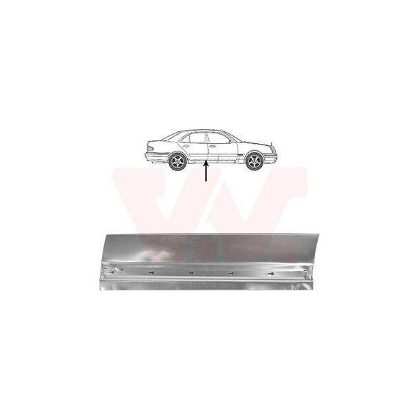 Van Wezel 3028178 Lamiera Di Riparazione Per Portiera Auto, Parte Esterna Inferiore Posteriore Destra, Adatta Per MERCEDES-BENZ Classe E Berlina (W210)-image