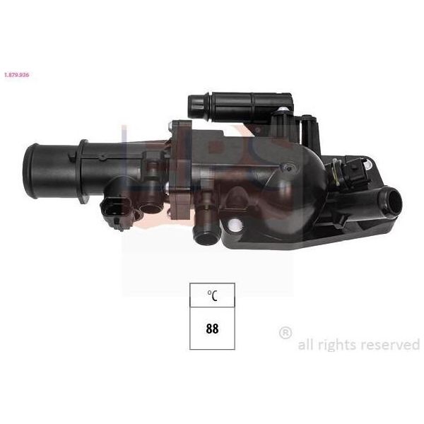 Eps Termostato Refrigerante 88°C Per Alfa Romeo Giulia (952) Stelvio (949)-image
