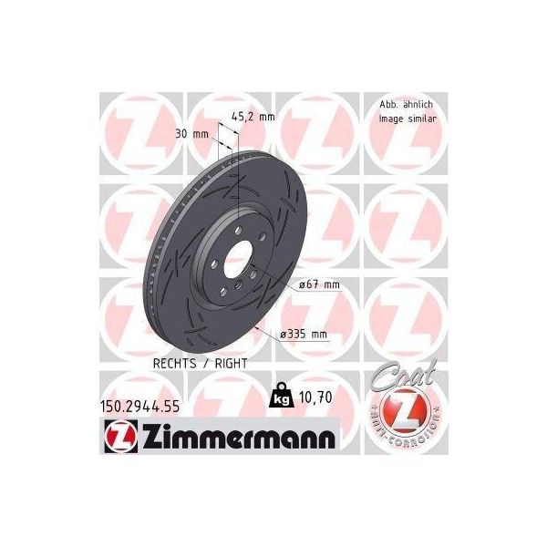 Zimmermann 150.2944.55 - Disco Freno Per F55, F56, F57, F54, F60-image