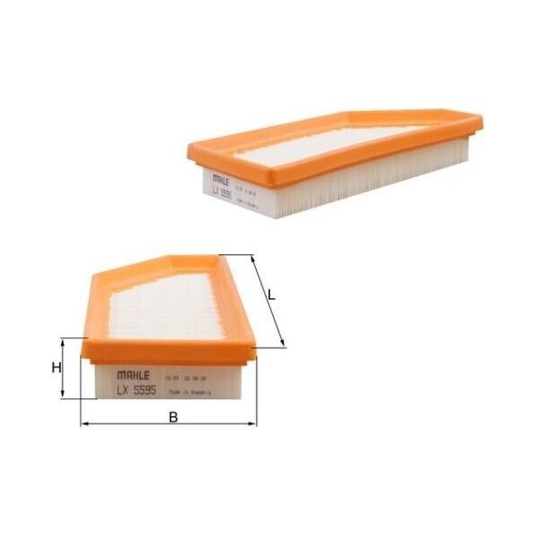 Filtro Aria Mahle Lx 5595 Per Renault Megane Iv Grandtour (K9A/M/N) Cartuccia Filtrante-image