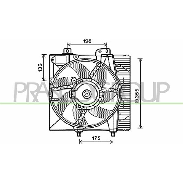 Prasco CI304F004 - Ventola Radiatore Oe 1253H6 Per C2 (Jm), C2 Enterprise (Jg), C3 Aircross Ii (2C, 2R), C3 I (Fc, Fn), C3 Ii (Sc), C3 Iii (Sx), C3 Pluriel (Hb), DS3, 301, 208 I (Ca, Cc), 308 Sw I, 2008 I (Cu), 207 (Wa, Wc), 207 Cc (Wd), 207 Sw (Wk)-image