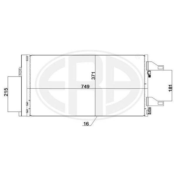 Era 667247 - Oe 16 238 161 80 Klimakondensator Mit Trockner FüR Jumper, Boxer-image