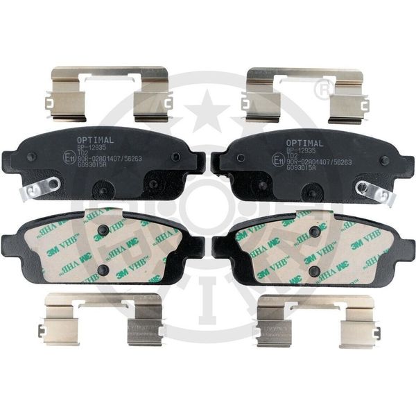 Set Di Pastiglie Freno Posteriori Optimal Pastiglie Freno Per Opel Zafira Tourer C (P12) BP-12935-image
