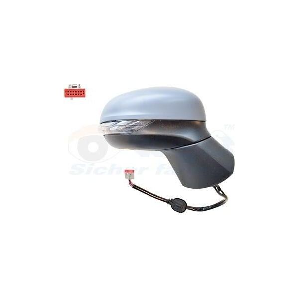 Van Wezel 1853808 Specchietto Esterno Specchietto Laterale Destro Per Ford Puma Suv Convesso Riscaldato Primerizzato-image