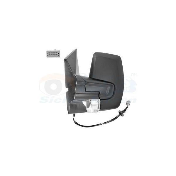 Van Wezel 1989801 Specchietto Esterno Specchietto Laterale Sinistro Per Ford Transit Custom V362 Furgone (Fy, Fz) Convesso-image
