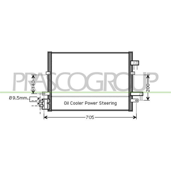 Prasco FD109C003 - Condensatore Aria Condizionata Oe 1222758 Per Mondeo Iii-image