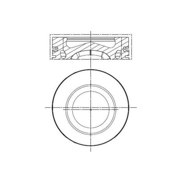 Mahle 028 Pi 00140 002 Pistone Per Vw Golf Vii Hatchback (5G1, BQ1, BE1, BE2) Passat Variant (3G5, CB5) Golf Vii Variant (BA5, BV5) Golf Sportsvan-image