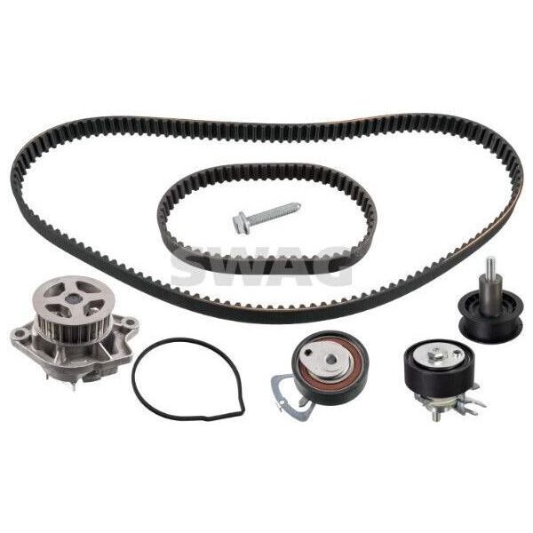 Swag 30 94 5118 Set Cinghia Di Distribuzione + Pompa Dell'acqua Per Vw Golf V Hatchback (1K1) Polo (9N) Golf Vi (5K1) Polo Hatchback (6R1, 6C1) Golf Plus (5M1, 521)-image