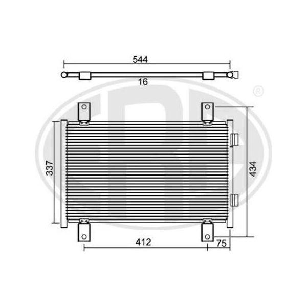 Era 667084 - Condensatore Aria Condizionata Oe 6455 Cg Per Jumper, Ducato, Boxer-image