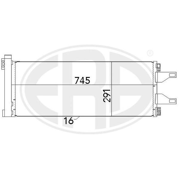 Era 667023 - Condensatore Aria Condizionata Oe 6455 Ep Con Essiccatore Per Jumper, Ducato, Boxer-image