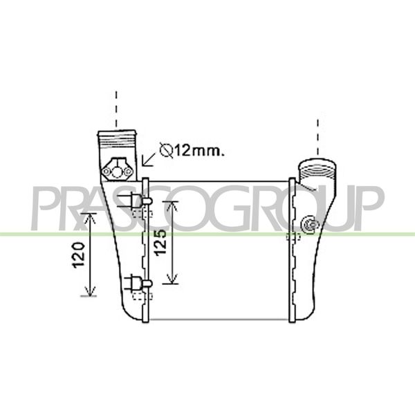 Prasco AD022N001 - Intercooler Oe 8E0145805AA Per A4 (8E), A4 (8H), Exeo (3R)-image