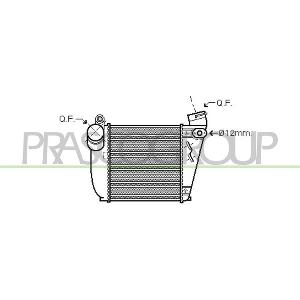 Prasco AD016N004 - Intercooler Oe 1J0145803L Per Leon (1M1), Toledo Ii (1M2), Octavia I (1U), Bora (1J), Golf Iv (1J)-image