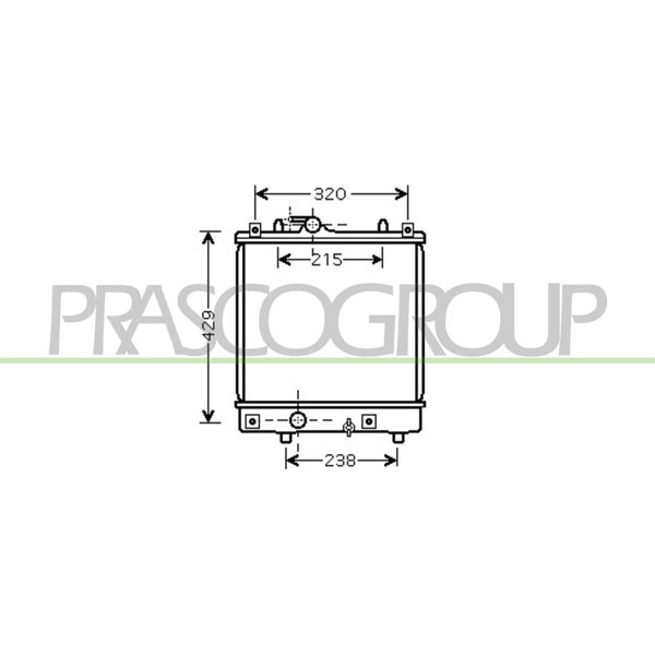 Prasco OP304R002 - Oe 4705904 Radiatore, Raffreddamento Motore Per Agila A-image