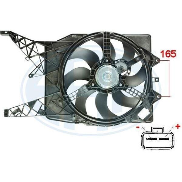 Era 352059 - Ventola Radiatore Oe 13 41 399 Per Corsa D (S07)-image