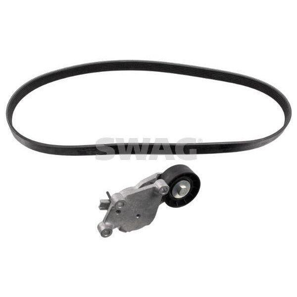 Swag 33 10 3287 Set Di Cinghie Trapezoidali Per Ford Fiesta Mk6 Hatchback (JA8, JR8)-image