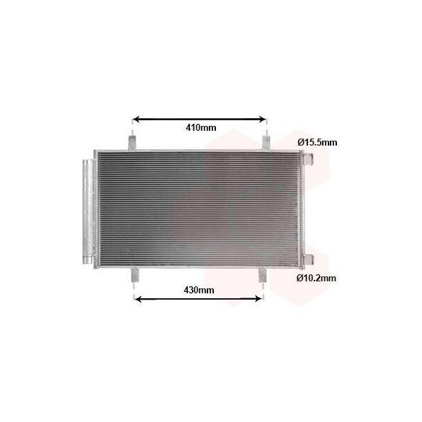 Van Wezel 52015709 Condensatore Climatizzatore Condensatore Climatizzatore Per Suzuki SX4 S-Cross (Jy) + Essiccatore-image